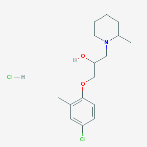 1-(4-Chloro-2-methylphenoxy)-3-(2-methylpiperidin-1-yl)propan-2-ol hydrochloride