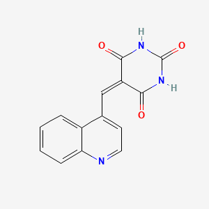 5-(4-Quinolylmethylene)-1,3-dihydropyrimidine-2,4,6-trione