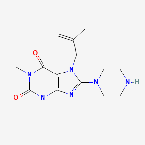 1,3-dimethyl-7-(2-methylallyl)-8-(piperazin-1-yl)-1H-purine-2,6(3H,7H)-dione