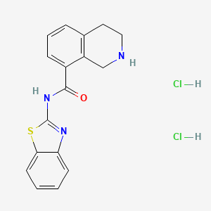 N-(benzo[d]thiazol-2-yl)-1,2,3,4-tetrahydroisoquinoline-8-carboxamide dihydrochloride