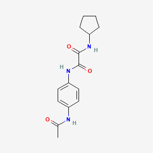 N'-(4-acetamidophenyl)-N-cyclopentyloxamide