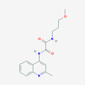 B2977240 N1-(3-methoxypropyl)-N2-(2-methylquinolin-4-yl)oxalamide CAS No. 941963-36-6