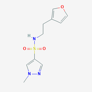 B2977298 N-(2-(furan-3-yl)ethyl)-1-methyl-1H-pyrazole-4-sulfonamide CAS No. 1797873-22-3