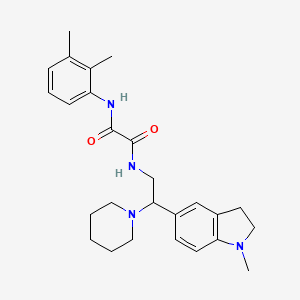 molecular formula C26H34N4O2 B2977443 N1-(2,3-dimethylphenyl)-N2-(2-(1-methylindolin-5-yl)-2-(piperidin-1-yl)ethyl)oxalamide CAS No. 922083-73-6