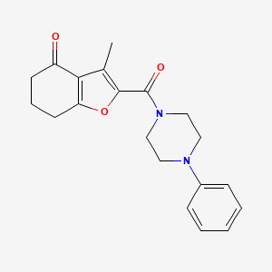 3-methyl-2-(4-phenylpiperazine-1-carbonyl)-6,7-dihydrobenzofuran-4(5H)-one