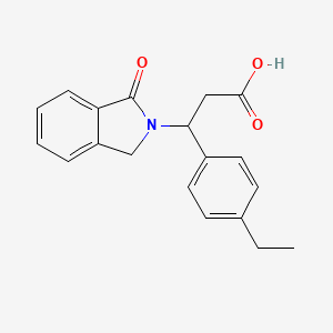 3-(4-ethylphenyl)-3-(1-oxo-1,3-dihydro-2H-isoindol-2-yl)propanoic acid
