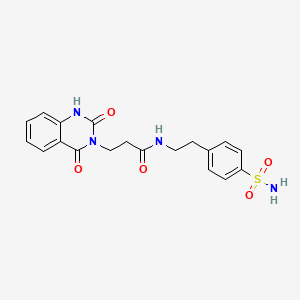 3-(2,4-dioxo-1,2-dihydroquinazolin-3(4H)-yl)-N-(4-sulfamoylphenethyl)propanamide