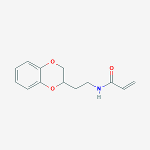 molecular formula C13H15NO3 B2977544 N-[2-(2,3-Dihydro-1,4-benzodioxin-3-yl)ethyl]prop-2-enamide CAS No. 2305561-24-2