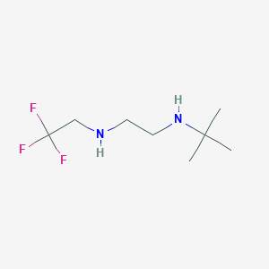 molecular formula C8H17F3N2 B2977557 n-tert-butyl-n'-2,2,2-trifluoroethylethylenediamine CAS No. 886500-70-5