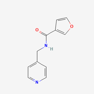 molecular formula C11H10N2O2 B2977572 N-[(pyridin-4-yl)methyl]furan-3-carboxamide CAS No. 931419-92-0