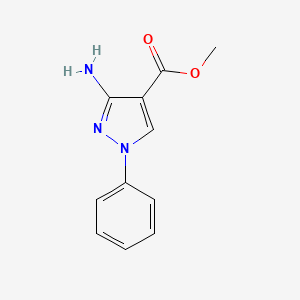 molecular formula C11H11N3O2 B2977614 methyl 3-amino-1-phenyl-1H-pyrazole-4-carboxylate CAS No. 897769-56-1