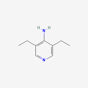 molecular formula C9H14N2 B2977632 3,5-Diethylpyridin-4-amine CAS No. 900804-08-2