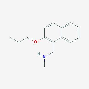molecular formula C15H19NO B2977743 Methyl[(2-propoxynaphthalen-1-yl)methyl]amine CAS No. 851116-62-6