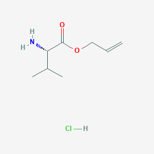 molecular formula C8H16ClNO2 B2977772 Prop-2-enyl (2S)-2-amino-3-methylbutanoate;hydrochloride CAS No. 2243501-29-1