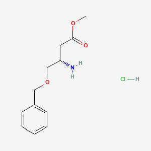 molecular formula C12H18ClNO3 B2977785 methyl (3S)-3-amino-4-(benzyloxy)butanoate hydrochloride CAS No. 1352824-63-5