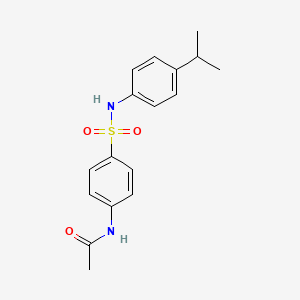 molecular formula C17H20N2O3S B2977793 N-(4-{[4-(propan-2-yl)phenyl]sulfamoyl}phenyl)acetamide CAS No. 349138-93-8
