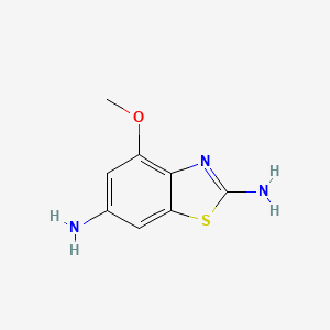 molecular formula C8H9N3OS B2977796 4-Methoxy-benzothiazole-2,6-diamine CAS No. 702636-35-9