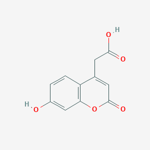 molecular formula C11H8O5 B029778 7-Hydroxycoumarin-4-acetic acid CAS No. 6950-82-9