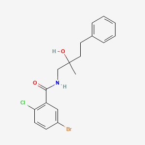 5-bromo-2-chloro-N-(2-hydroxy-2-methyl-4-phenylbutyl)benzamide