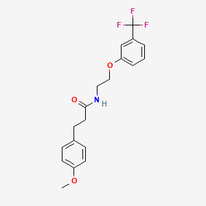 3-(4-methoxyphenyl)-N-(2-(3-(trifluoromethyl)phenoxy)ethyl)propanamide