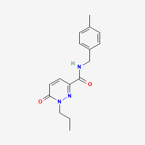N-[(4-methylphenyl)methyl]-6-oxo-1-propyl-1,6-dihydropyridazine-3-carboxamide
