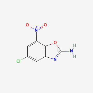 molecular formula C7H4ClN3O3 B2977828 5-Chloro-7-nitro-1,3-benzoxazol-2-amine CAS No. 1326814-89-4
