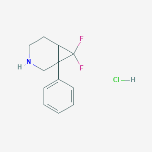 7,7-Difluoro-1-phenyl-3-azabicyclo[4.1.0]heptane hydrochloride
