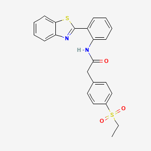 N-(2-(benzo[d]thiazol-2-yl)phenyl)-2-(4-(ethylsulfonyl)phenyl)acetamide
