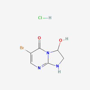 6-Bromo-3-hydroxy-2,3-dihydro-1H-imidazo[1,2-a]pyrimidin-5-one;hydrochloride