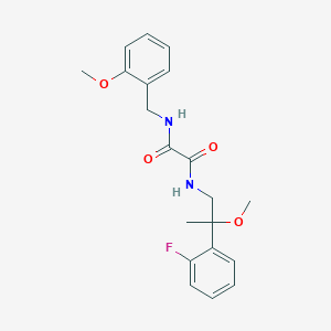 molecular formula C20H23FN2O4 B2977847 N1-(2-(2-fluorophenyl)-2-methoxypropyl)-N2-(2-methoxybenzyl)oxalamide CAS No. 1704513-12-1