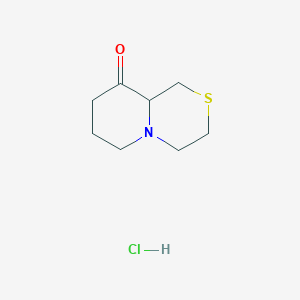 molecular formula C8H14ClNOS B2977864 Octahydropyrido[2,1-c]thiomorpholin-9-one hydrochloride CAS No. 2089257-10-1