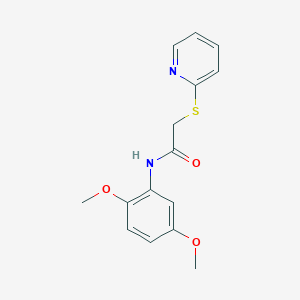 molecular formula C15H16N2O3S B2977872 N-(2,5-Dimethoxyphenyl)-2-(pyridin-2-ylthio)acetamide CAS No. 444165-07-5