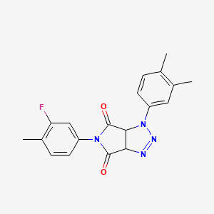 1-(3,4-dimethylphenyl)-5-(3-fluoro-4-methylphenyl)-1,6a-dihydropyrrolo[3,4-d][1,2,3]triazole-4,6(3aH,5H)-dione