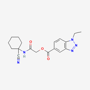 [2-[(1-Cyanocyclohexyl)amino]-2-oxoethyl] 1-ethylbenzotriazole-5-carboxylate