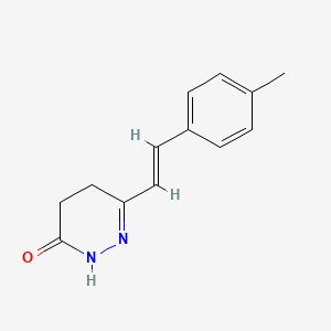 molecular formula C13H14N2O B2977907 6-(4-methylstyryl)-4,5-dihydro-3(2H)-pyridazinone CAS No. 83516-69-2
