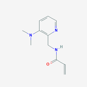 molecular formula C11H15N3O B2977909 N-[[3-(Dimethylamino)pyridin-2-yl]methyl]prop-2-enamide CAS No. 2411305-36-5