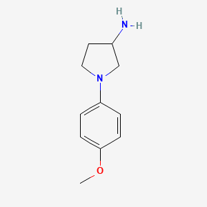molecular formula C11H16N2O B2977911 1-(4-甲氧基苯基)吡咯烷-3-胺 CAS No. 1083424-44-5