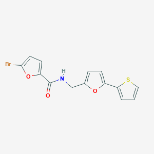 5-bromo-N-((5-(thiophen-2-yl)furan-2-yl)methyl)furan-2-carboxamide