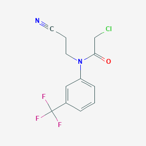 2-chloro-N-(2-cyanoethyl)-N-[3-(trifluoromethyl)phenyl]acetamide