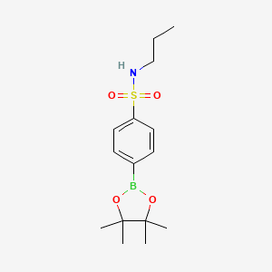 molecular formula C15H24BNO4S B2977966 N-Propyl-4-(tetramethyl-1,3,2-dioxaborolan-2-yl)benzenesulfonamide CAS No. 2377608-59-6