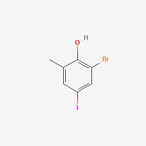 2-Bromo-4-iodo-6-methylphenol