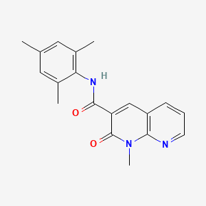 molecular formula C19H19N3O2 B2977989 N-mesityl-1-methyl-2-oxo-1,2-dihydro-1,8-naphthyridine-3-carboxamide CAS No. 899951-55-4
