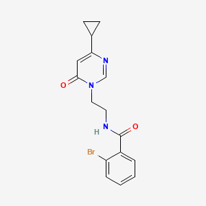 2-bromo-N-(2-(4-cyclopropyl-6-oxopyrimidin-1(6H)-yl)ethyl)benzamide