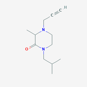 3-Methyl-1-(2-methylpropyl)-4-prop-2-ynylpiperazin-2-one