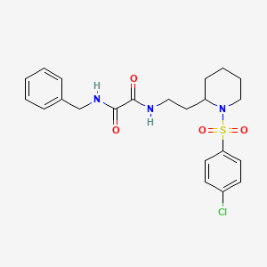 N1-benzyl-N2-(2-(1-((4-chlorophenyl)sulfonyl)piperidin-2-yl)ethyl)oxalamide