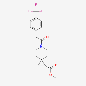 Methyl 6-(2-(4-(trifluoromethyl)phenyl)acetyl)-6-azaspiro[2.5]octane-1-carboxylate