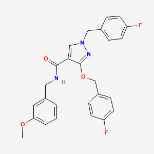 1-(4-fluorobenzyl)-3-((4-fluorobenzyl)oxy)-N-(3-methoxybenzyl)-1H-pyrazole-4-carboxamide