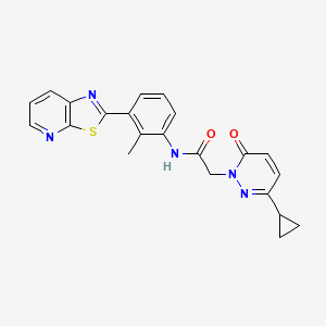 2-(3-cyclopropyl-6-oxopyridazin-1(6H)-yl)-N-(2-methyl-3-(thiazolo[5,4-b]pyridin-2-yl)phenyl)acetamide
