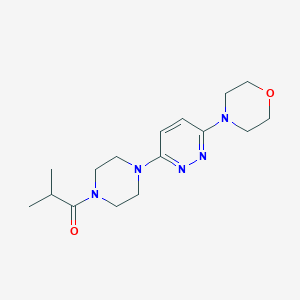 2-Methyl-1-(4-(6-morpholinopyridazin-3-yl)piperazin-1-yl)propan-1-one