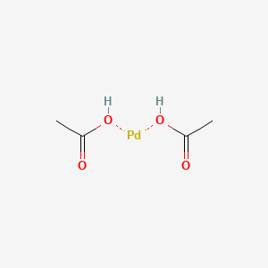 molecular formula C4H6O4Pd B2978051 Palladium(2+) diacetate CAS No. 14588-08-0; 14724-41-5; 3375-31-3